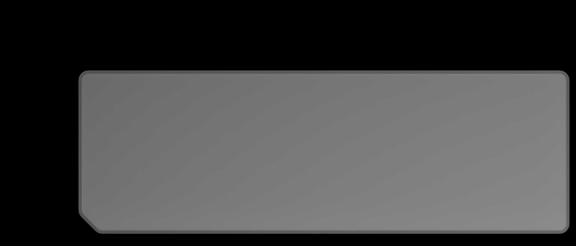 Top view of the slide template, a 75.00 mm by 25.00 mm rectangle.